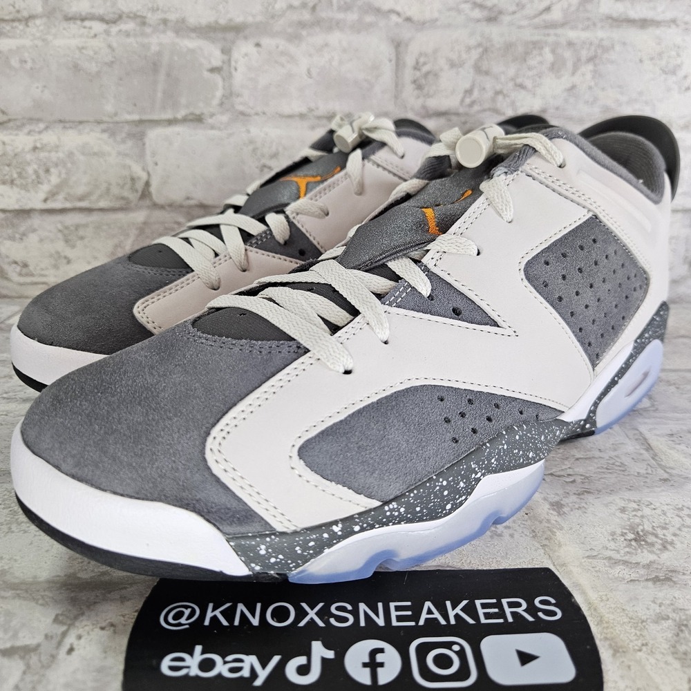 Nike Air Jordan 6 Retro Low PSG Light Bone Magma Orange DZ4133 008 Men's Size 13